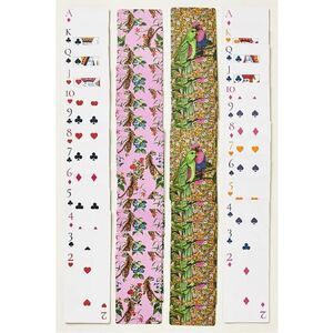 NEW Maeve by Anthropologie Tigers or Lovebirds Playing Cards Hostess Gift Set